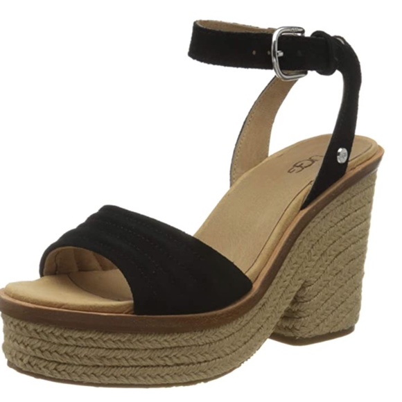 NIB $140 UGG Laynce Suede Wedges in size 7! - Picture 2 of 8